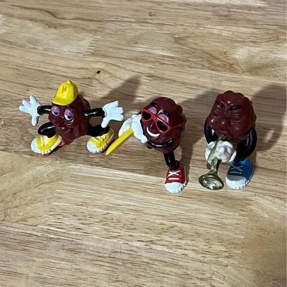 California Raisins Figures 1988 - Lot of 3 – Applause CALRAB – 2.25” to 3” - Picture 2 of 8